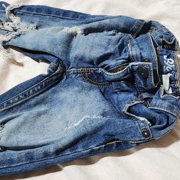 By Gosh Girls Embroidered Jeans – Size 3T – Floral Patchwork & Distressed Detail - Picture 5 of 13